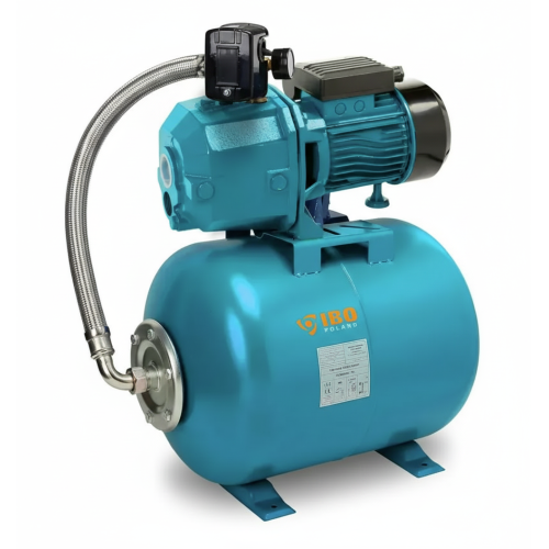 Hidrofor IBO Dambat DP370 cu Ejector și Rezervor 24L - Extracție Apă până la 20m