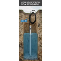 Pompă Submersibilă Antinisip 2" IBO 2 STM 38 (0,37 kW, 230V) cu Cablu 20m - Soluția Ideală phttps://ipompe-hidrofoare.ro/admin41/index.php?route=catalog/product&user_token=fb48c0c4faf481165ee6096fc0f2c323entru Puțuri Înguste